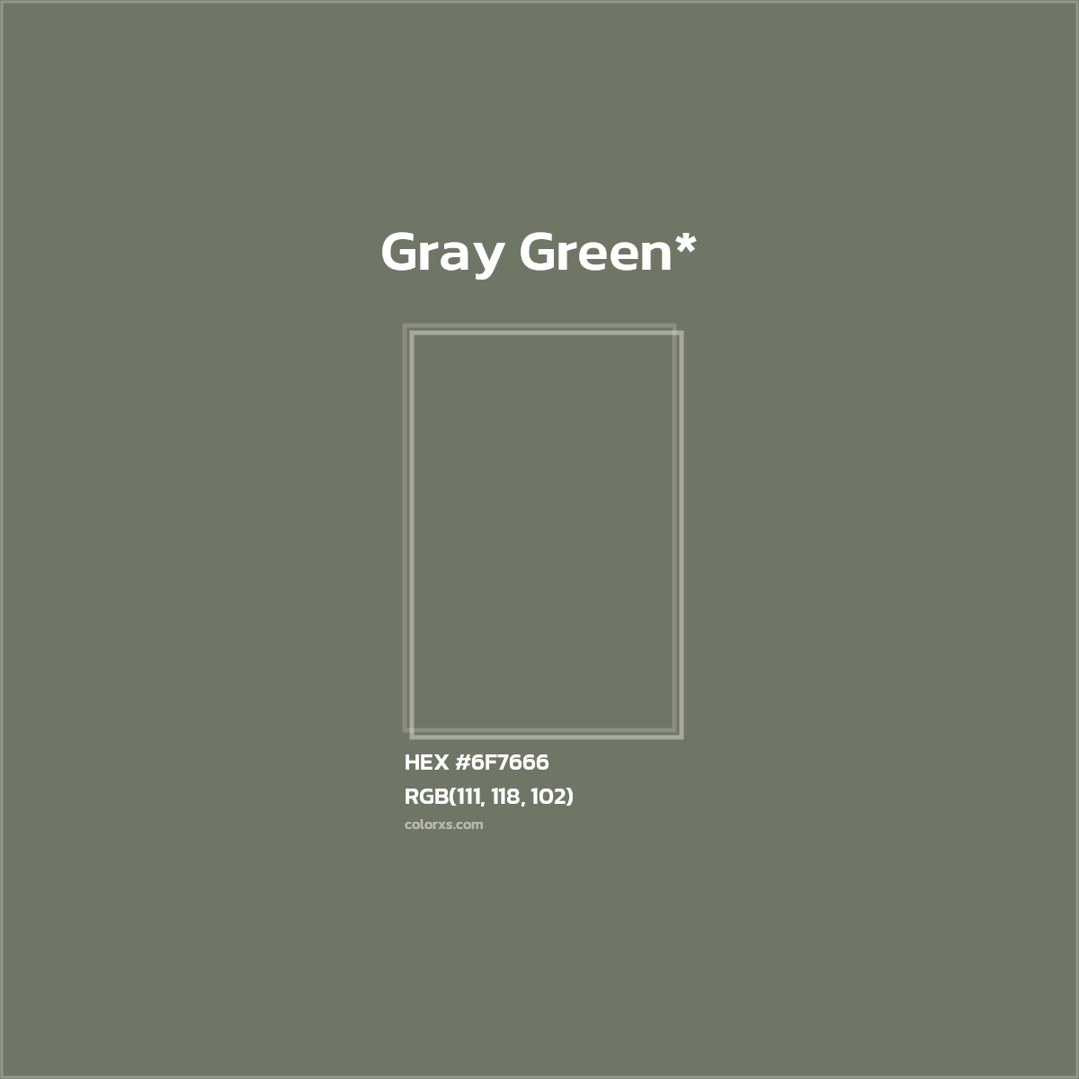 HEX #6F7666 Color Name, Color Code, Palettes, Similar Paints, Images