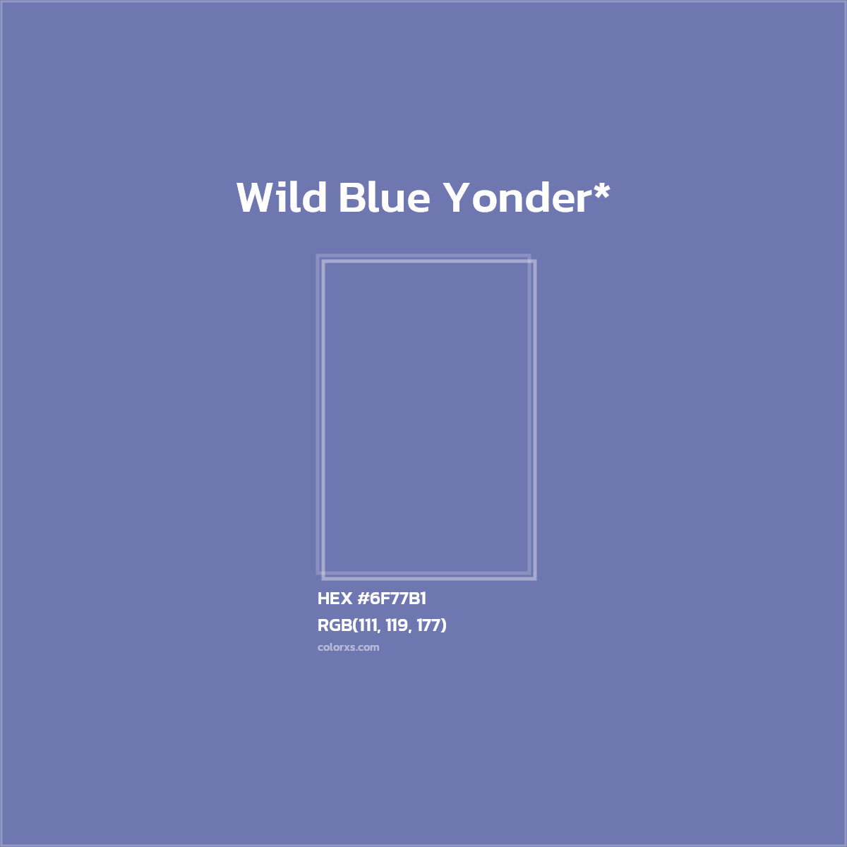 HEX #6F77B1 Color Name, Color Code, Palettes, Similar Paints, Images