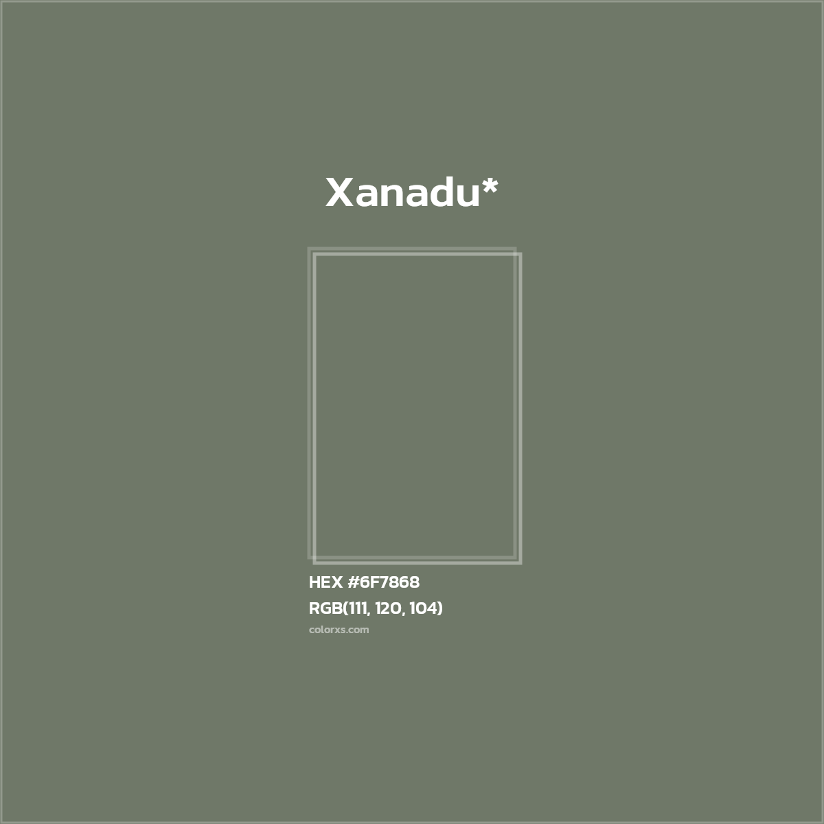 HEX #6F7868 Color Name, Color Code, Palettes, Similar Paints, Images