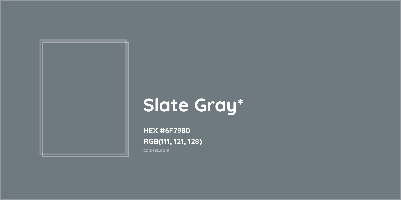 HEX #6F7980 Color Name, Color Code, Palettes, Similar Paints, Images