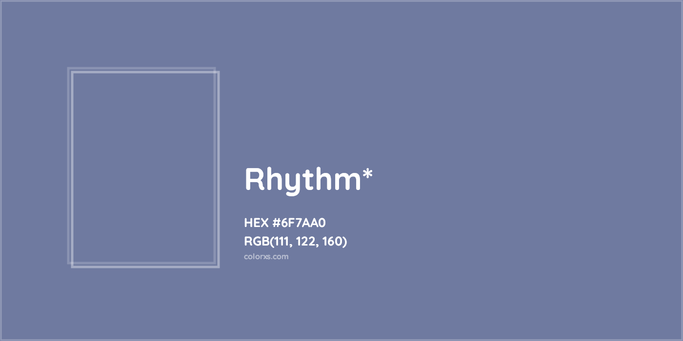 HEX #6F7AA0 Color Name, Color Code, Palettes, Similar Paints, Images