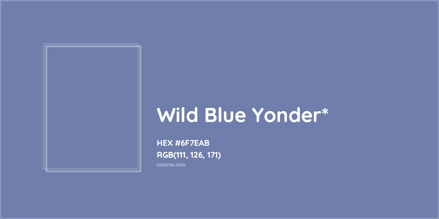 HEX #6F7EAB Color Name, Color Code, Palettes, Similar Paints, Images