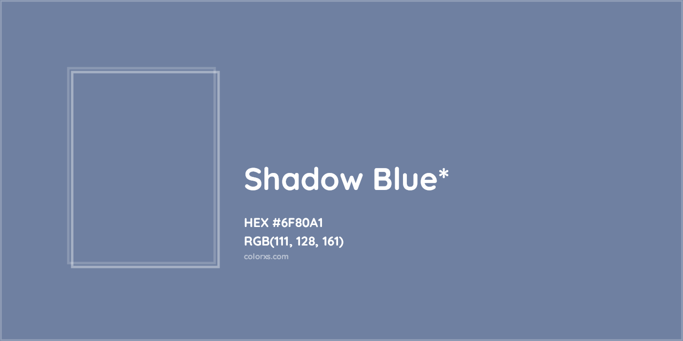 HEX #6F80A1 Color Name, Color Code, Palettes, Similar Paints, Images