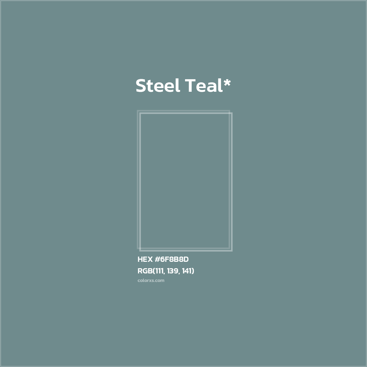HEX #6F8B8D Color Name, Color Code, Palettes, Similar Paints, Images