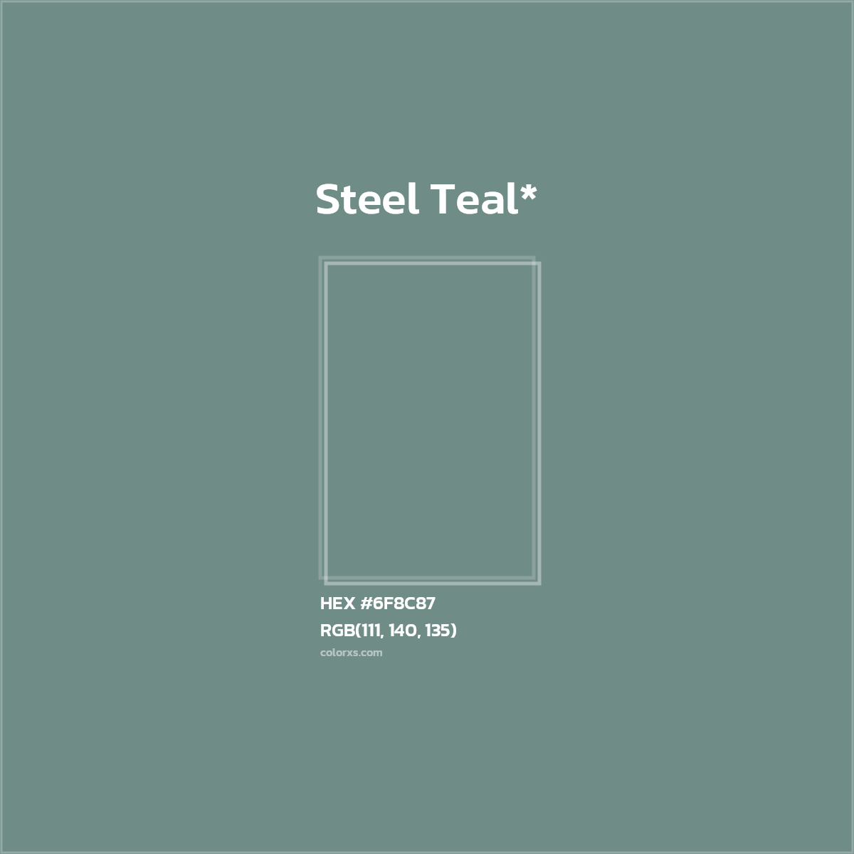 HEX #6F8C87 Color Name, Color Code, Palettes, Similar Paints, Images