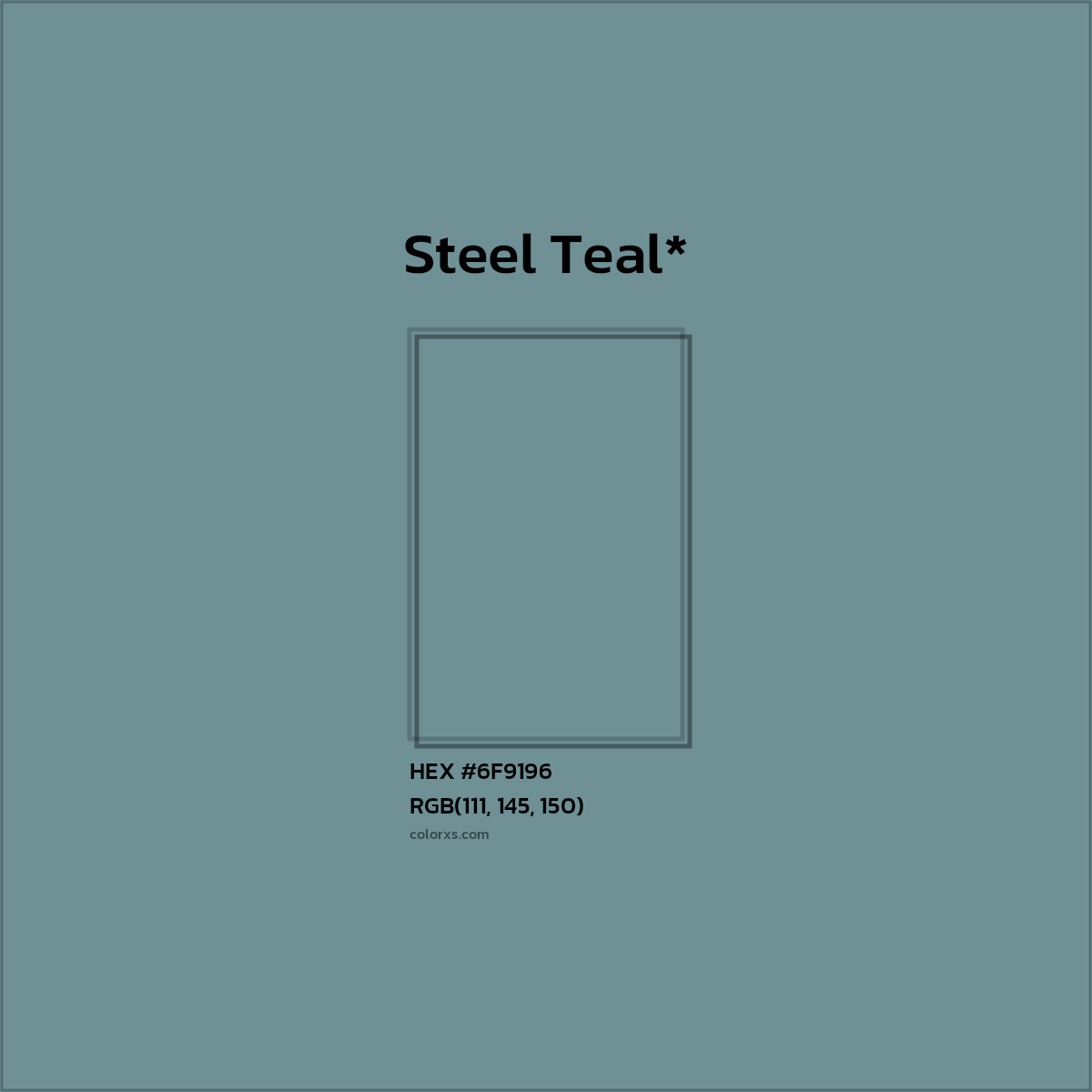 HEX #6F9196 Color Name, Color Code, Palettes, Similar Paints, Images