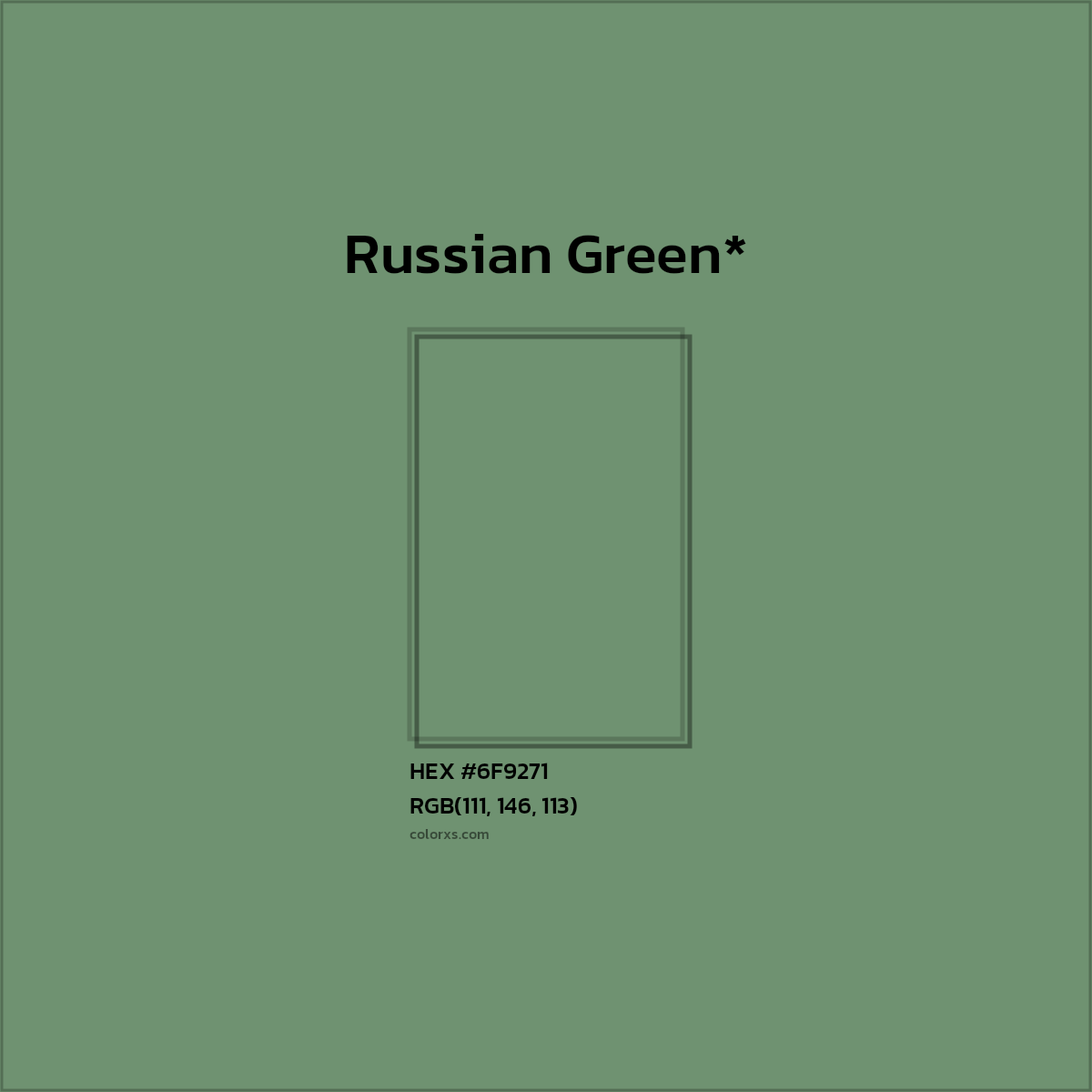 HEX #6F9271 Color Name, Color Code, Palettes, Similar Paints, Images