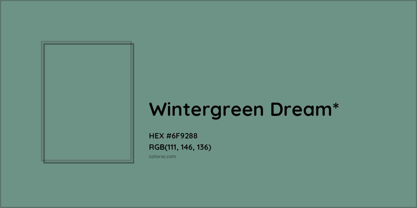 HEX #6F9288 Color Name, Color Code, Palettes, Similar Paints, Images