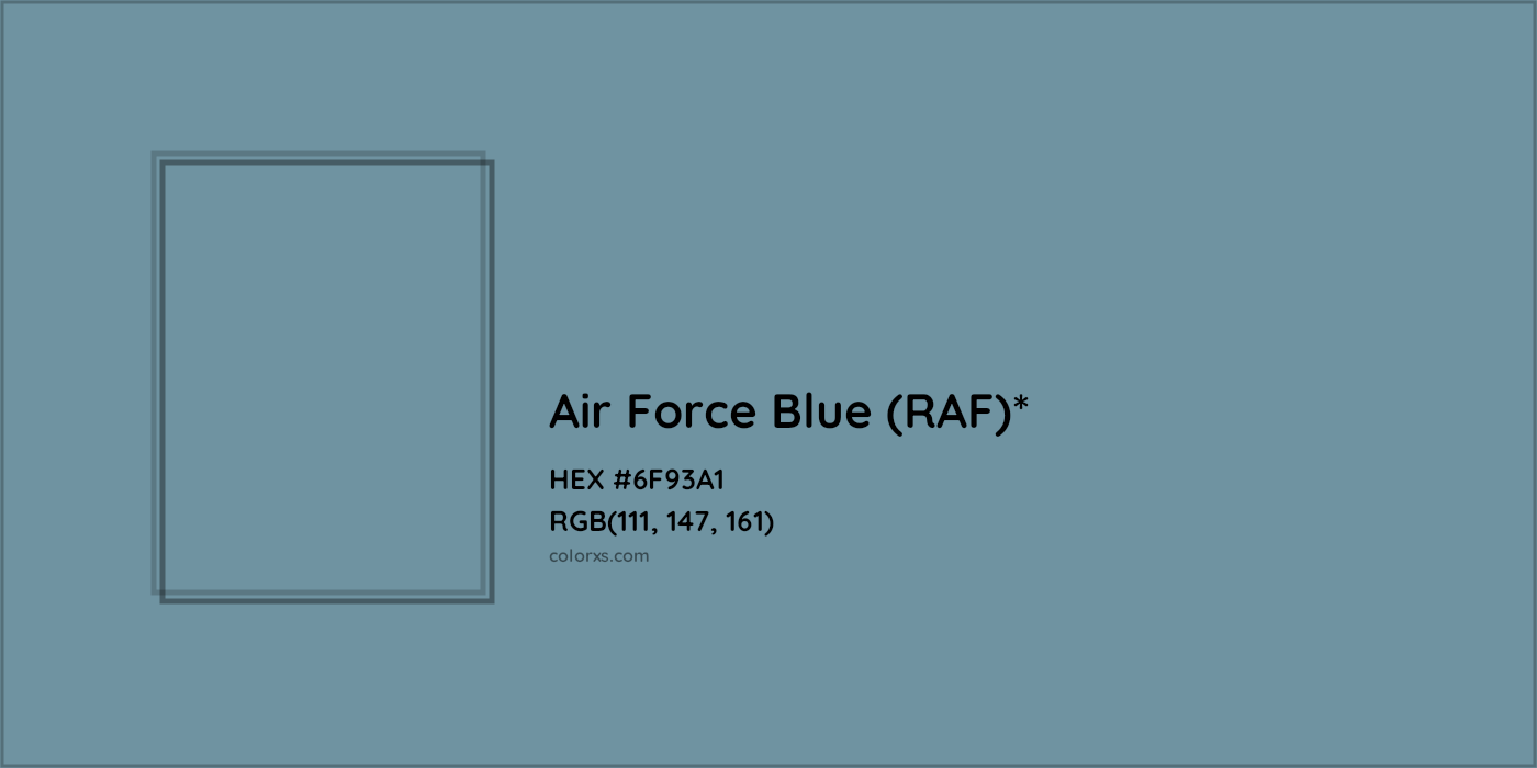 HEX #6F93A1 Color Name, Color Code, Palettes, Similar Paints, Images
