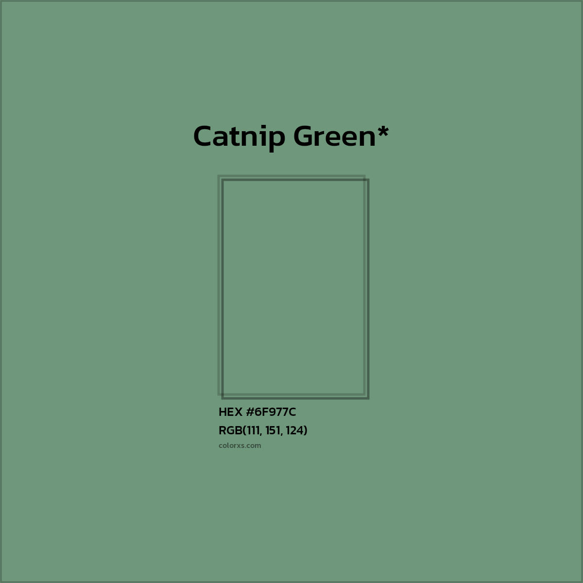 HEX #6F977C Color Name, Color Code, Palettes, Similar Paints, Images