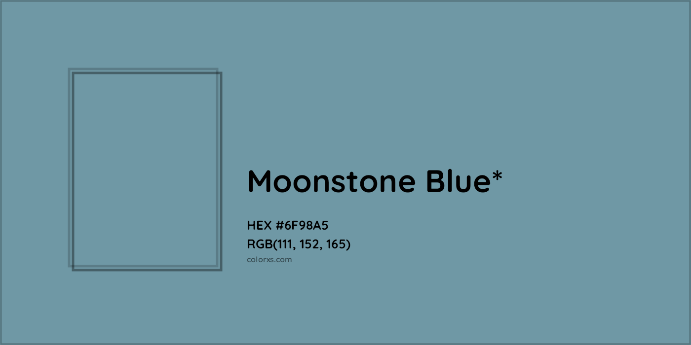 HEX #6F98A5 Color Name, Color Code, Palettes, Similar Paints, Images