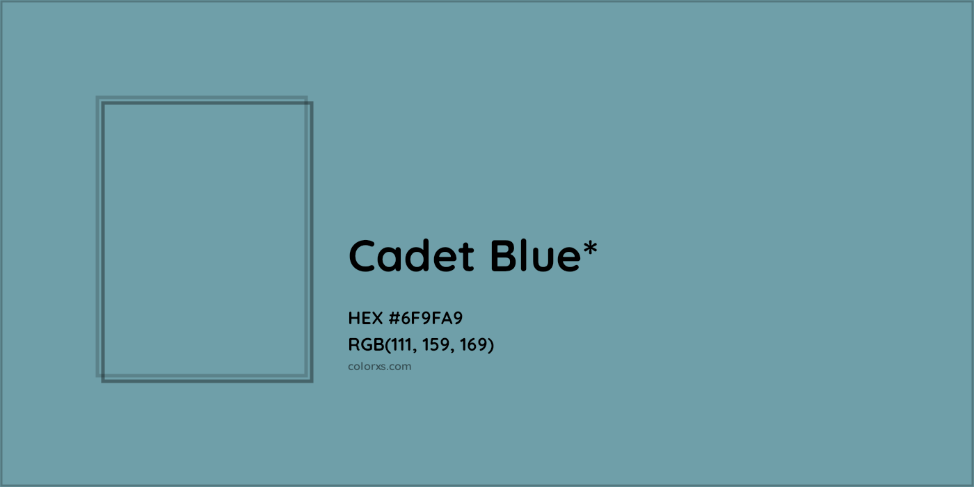 HEX #6F9FA9 Color Name, Color Code, Palettes, Similar Paints, Images