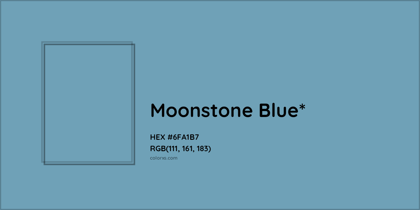 HEX #6FA1B7 Color Name, Color Code, Palettes, Similar Paints, Images