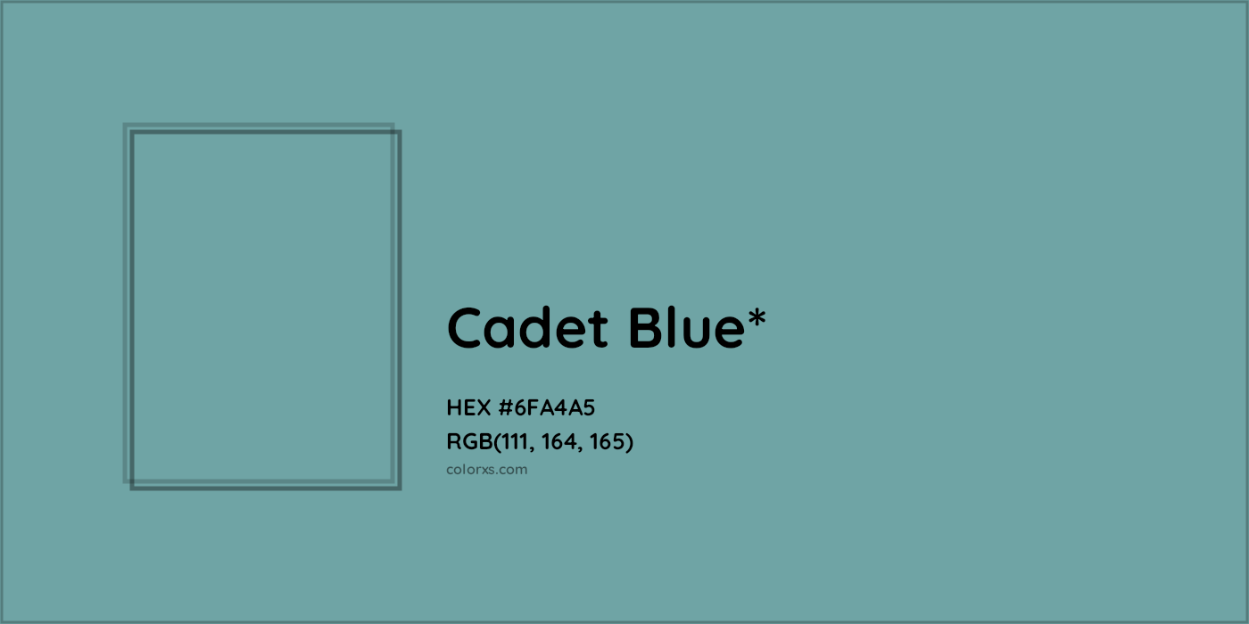 HEX #6FA4A5 Color Name, Color Code, Palettes, Similar Paints, Images