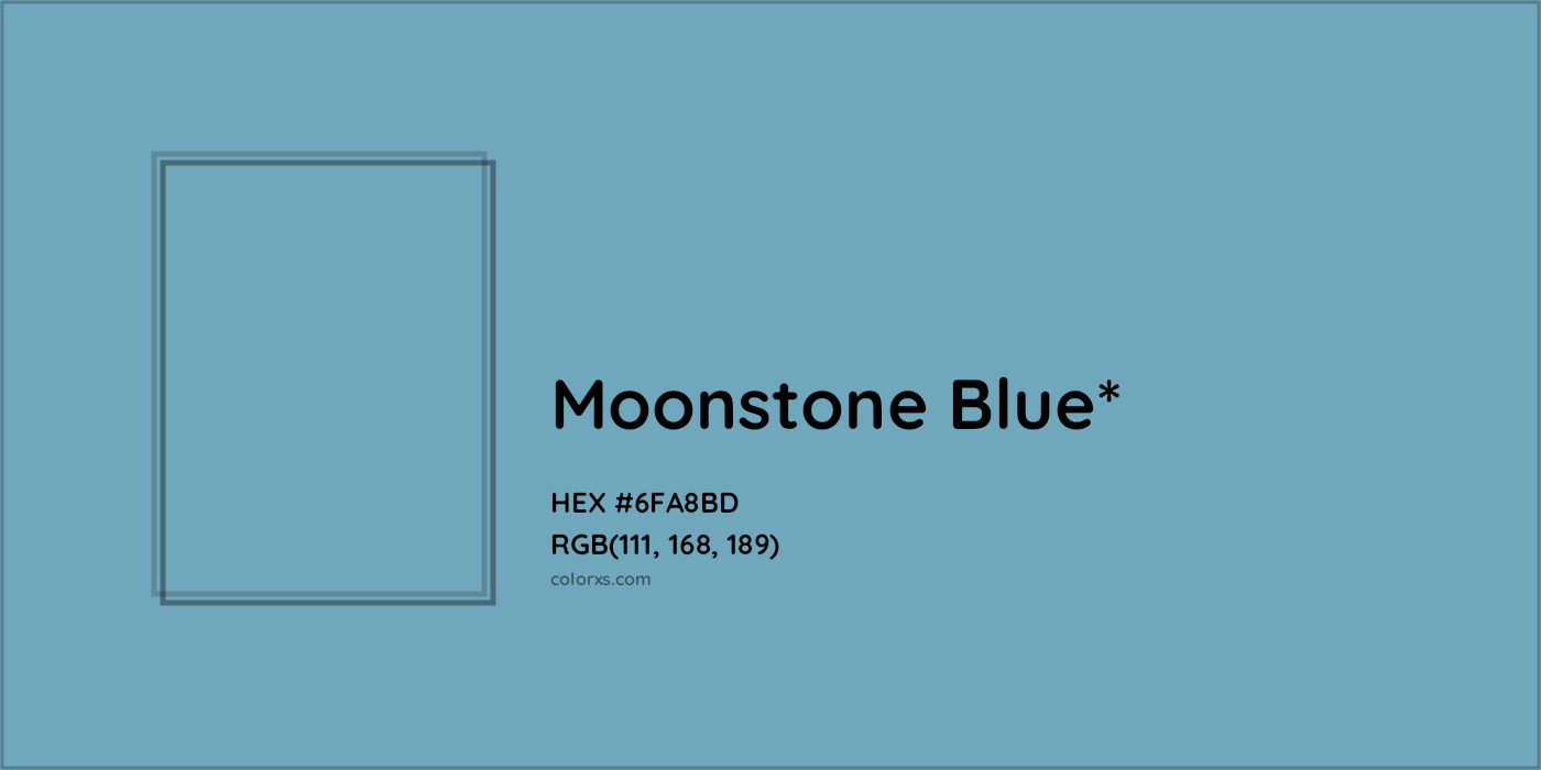 HEX #6FA8BD Color Name, Color Code, Palettes, Similar Paints, Images