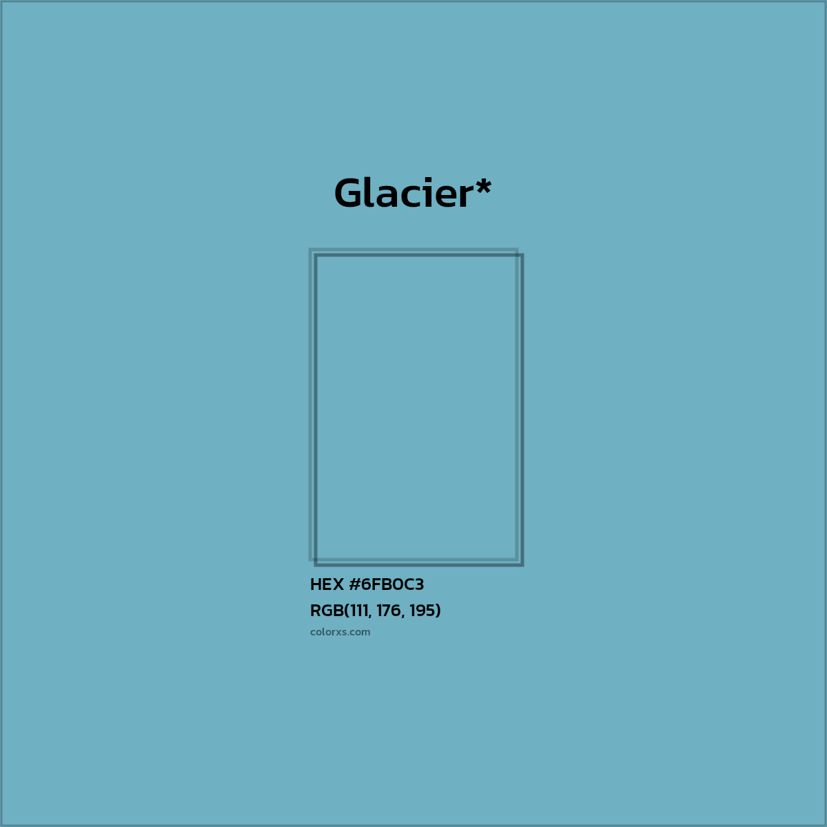 HEX #6FB0C3 Color Name, Color Code, Palettes, Similar Paints, Images