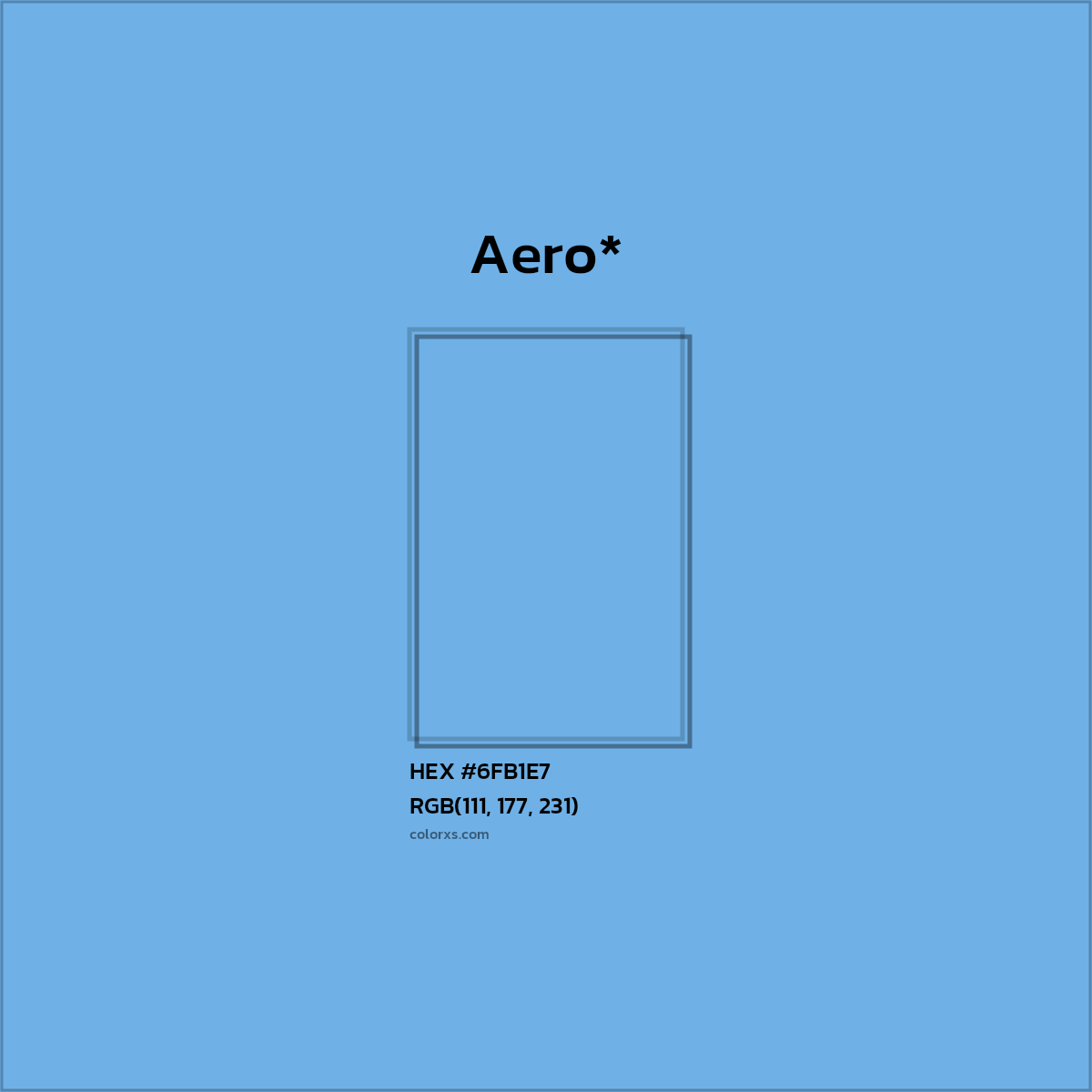 HEX #6FB1E7 Color Name, Color Code, Palettes, Similar Paints, Images