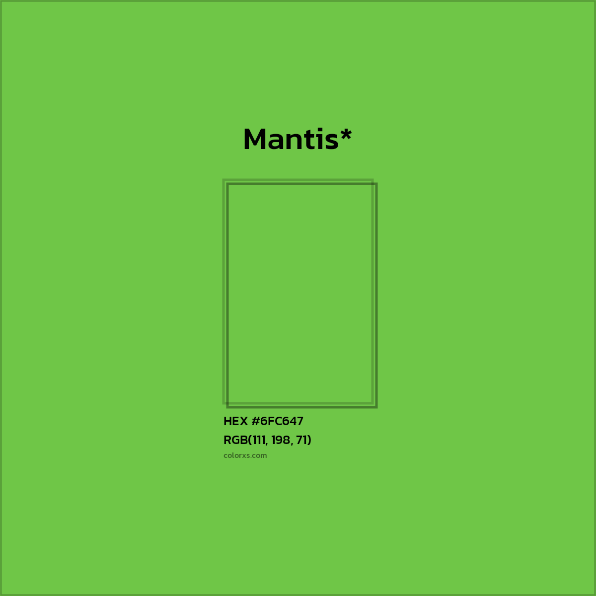 HEX #6FC647 Color Name, Color Code, Palettes, Similar Paints, Images