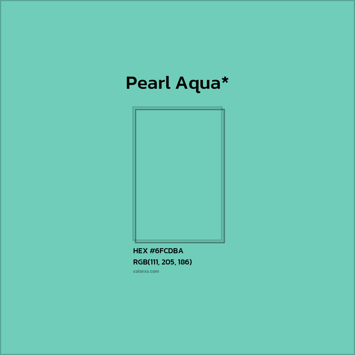 HEX #6FCDBA Color Name, Color Code, Palettes, Similar Paints, Images