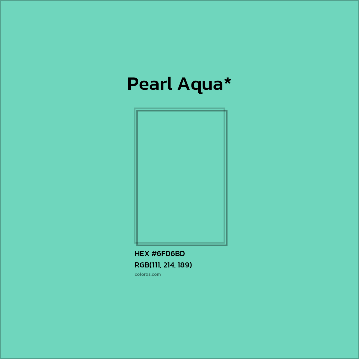 HEX #6FD6BD Color Name, Color Code, Palettes, Similar Paints, Images