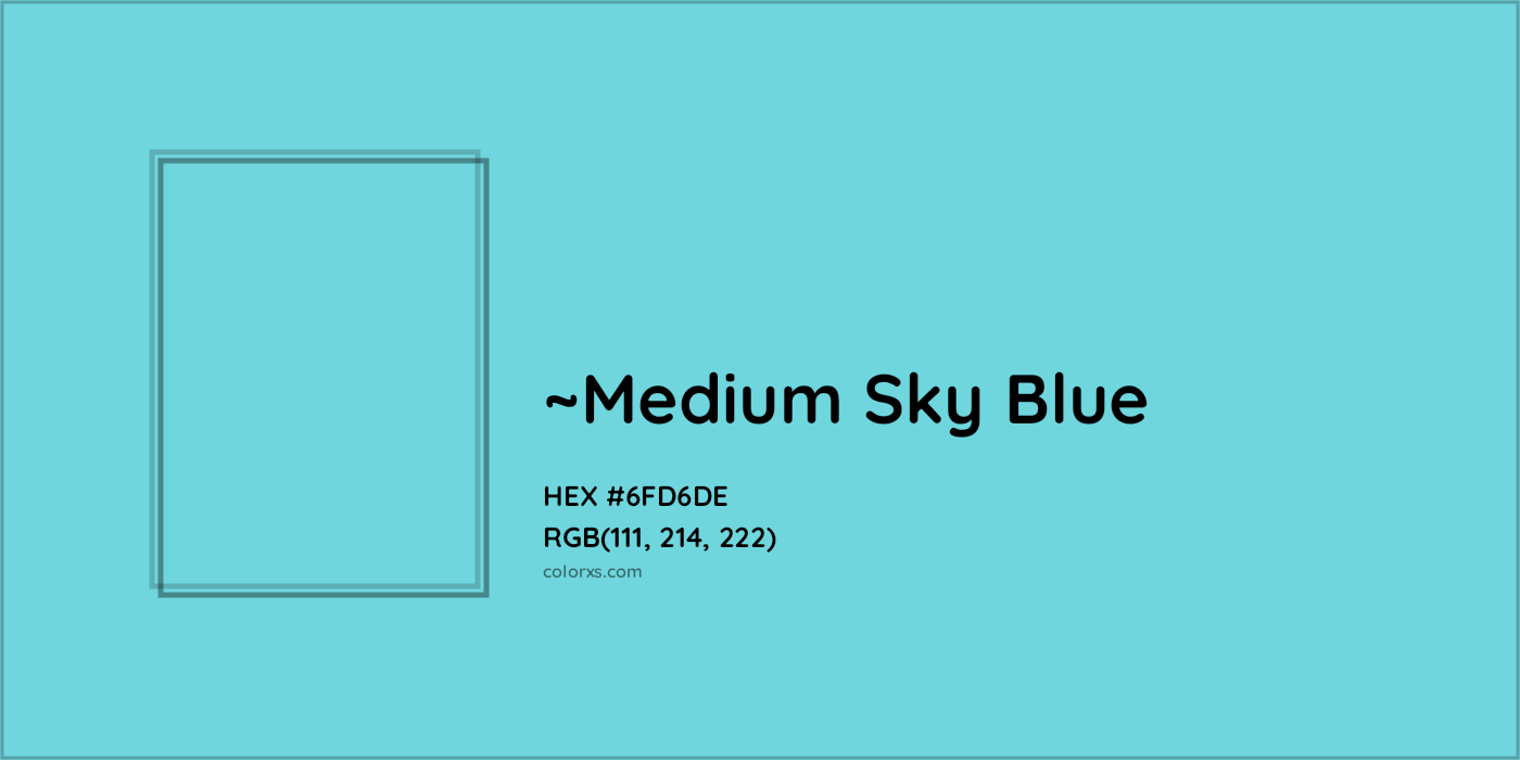 HEX #6FD6DE Color Name, Color Code, Palettes, Similar Paints, Images