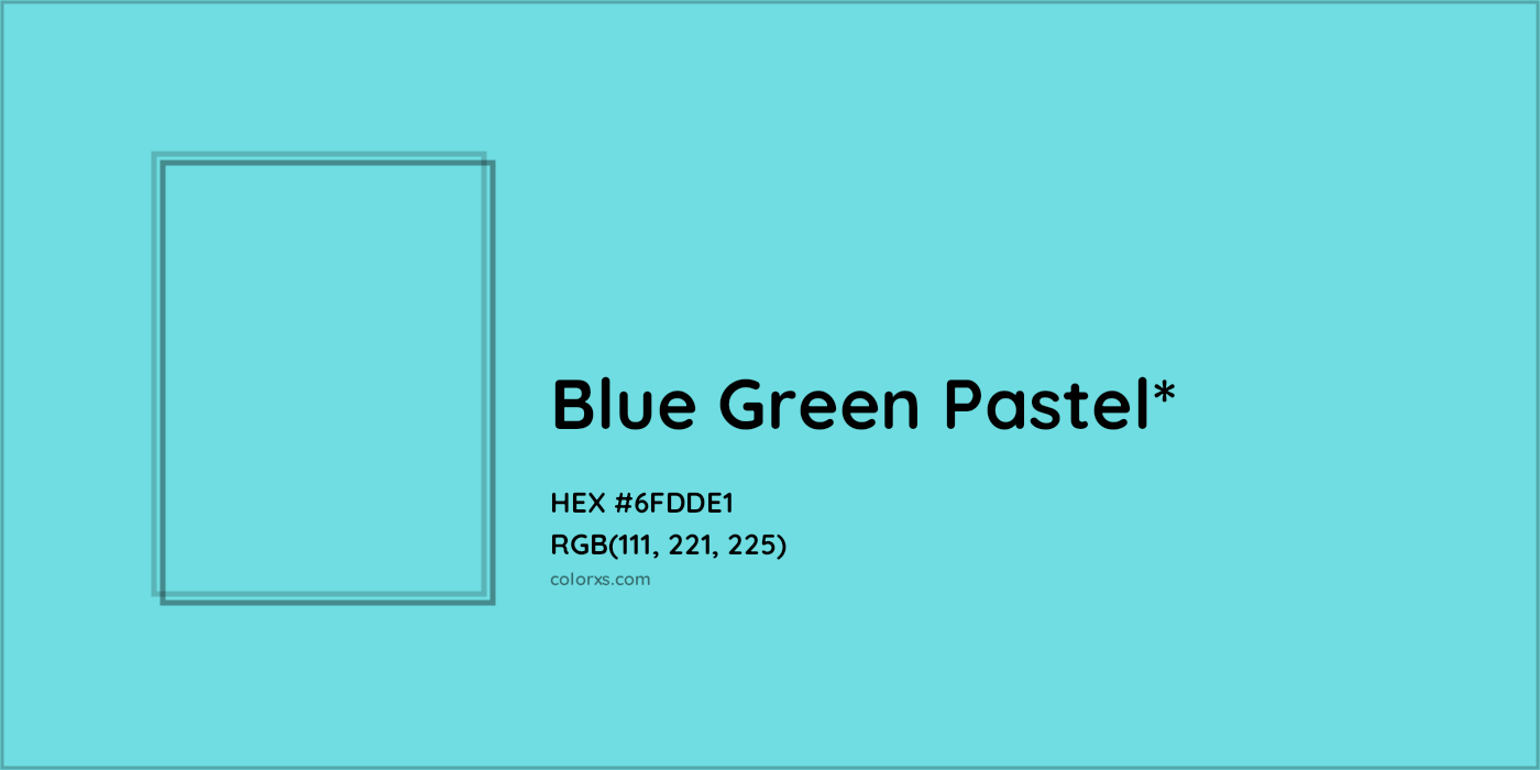 HEX #6FDDE1 Color Name, Color Code, Palettes, Similar Paints, Images