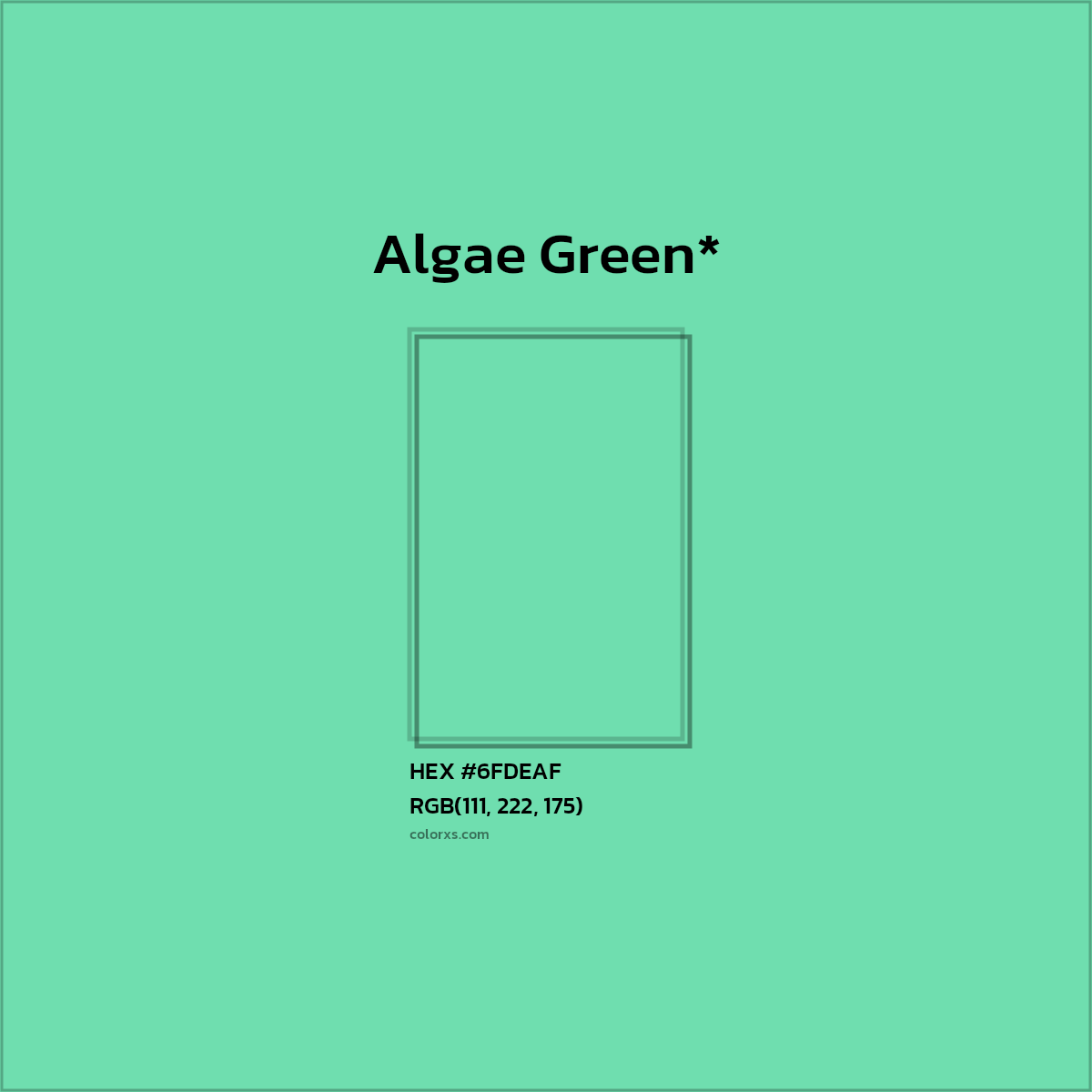 HEX #6FDEAF Color Name, Color Code, Palettes, Similar Paints, Images