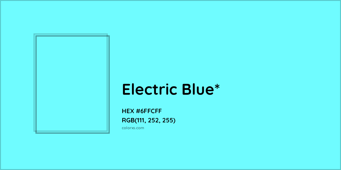 HEX #6FFCFF Color Name, Color Code, Palettes, Similar Paints, Images