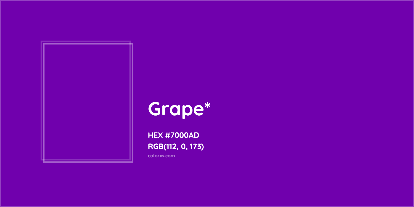 HEX #7000AD Color Name, Color Code, Palettes, Similar Paints, Images