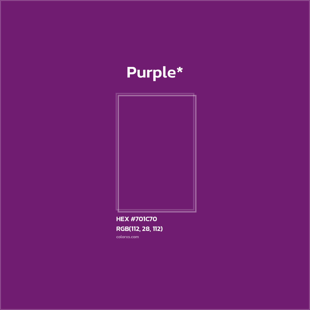 HEX #701C70 Color Name, Color Code, Palettes, Similar Paints, Images
