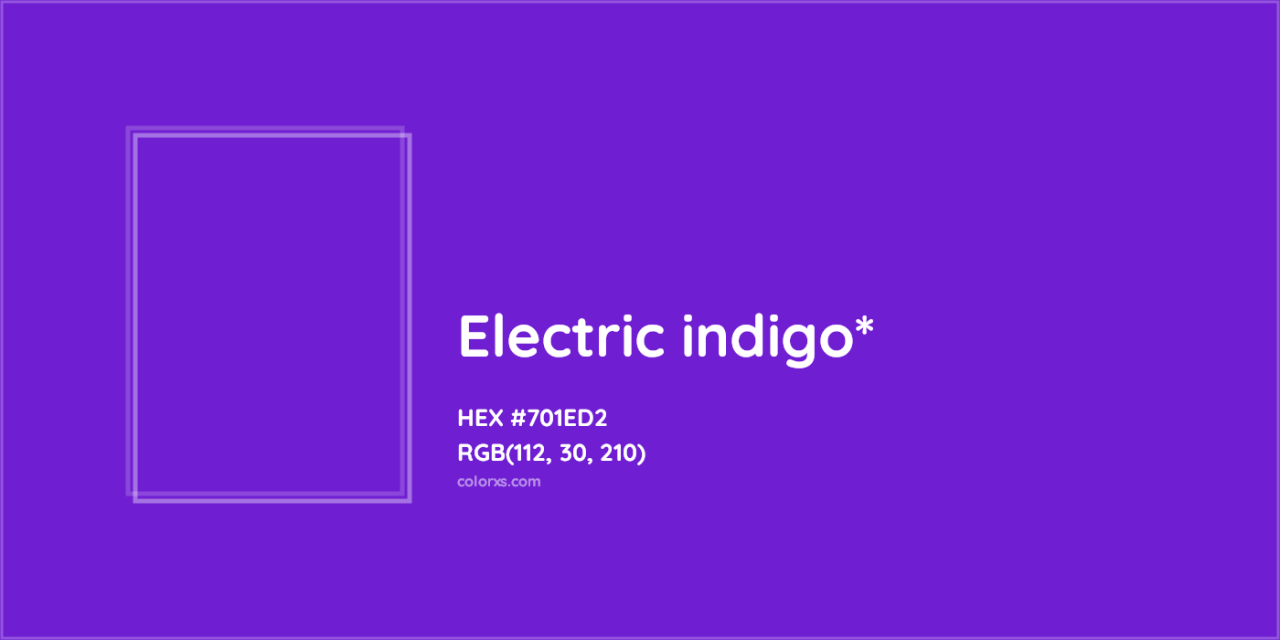 HEX #701ED2 Color Name, Color Code, Palettes, Similar Paints, Images