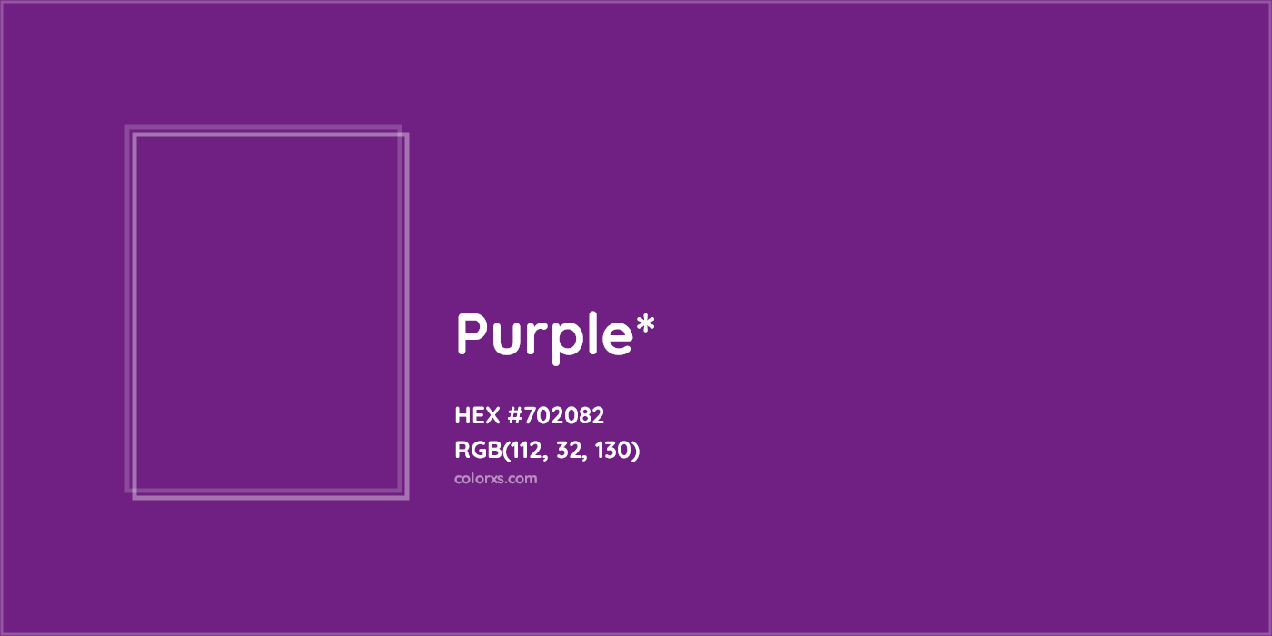 HEX #702082 Color Name, Color Code, Palettes, Similar Paints, Images