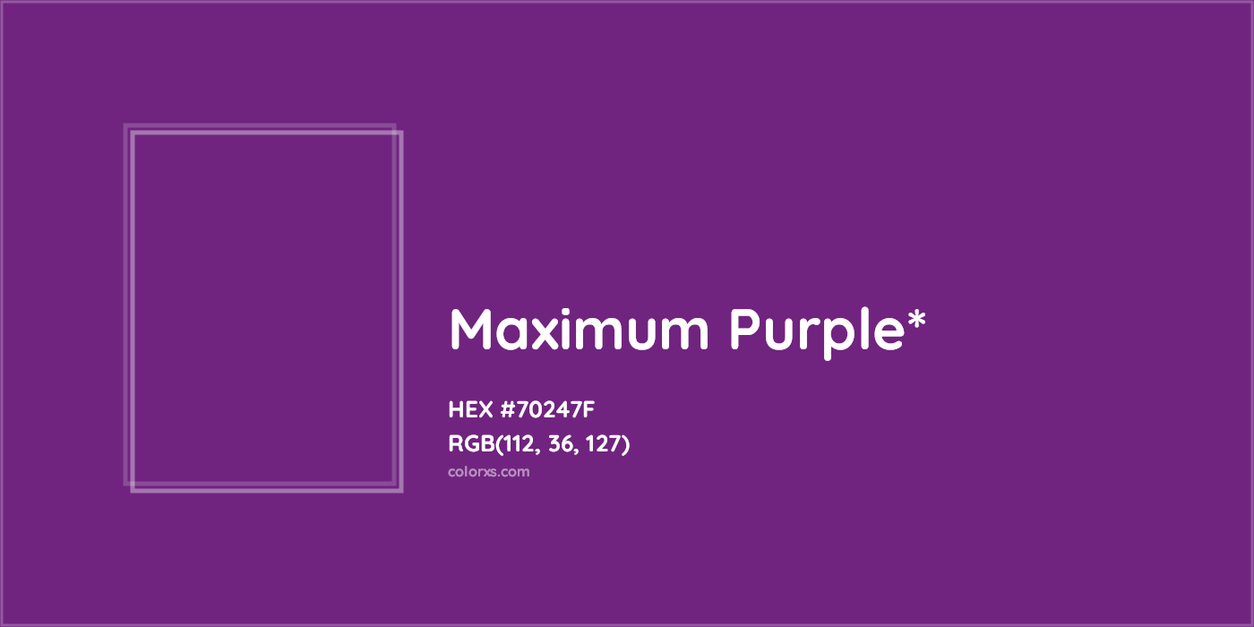 HEX #70247F Color Name, Color Code, Palettes, Similar Paints, Images
