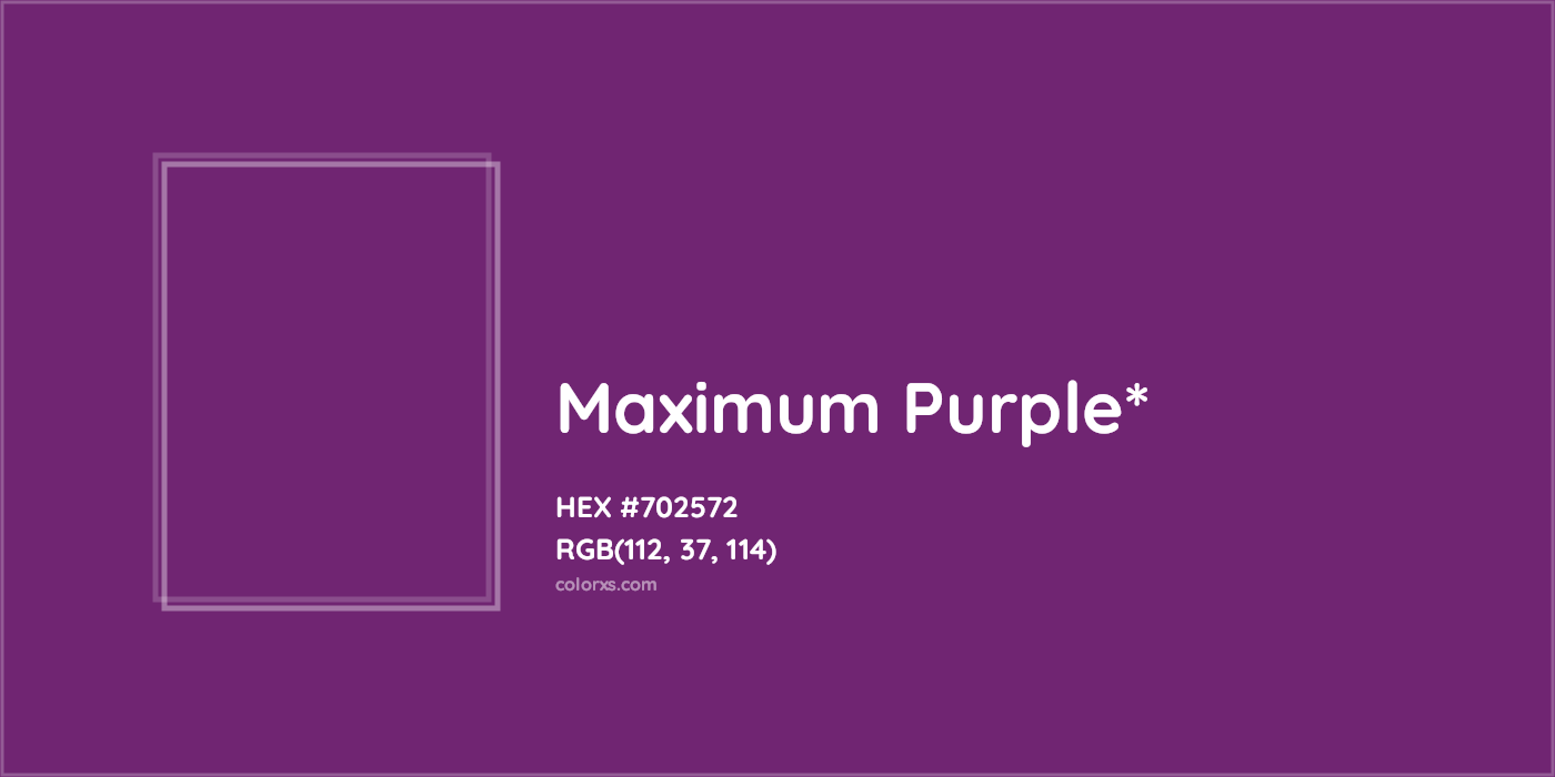 HEX #702572 Color Name, Color Code, Palettes, Similar Paints, Images