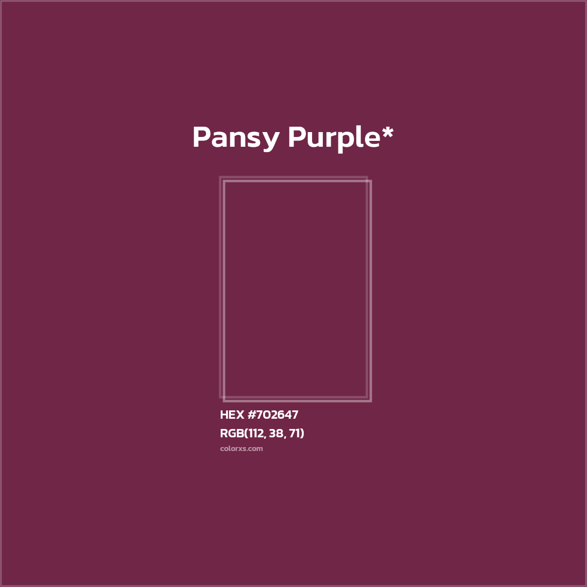 HEX #702647 Color Name, Color Code, Palettes, Similar Paints, Images