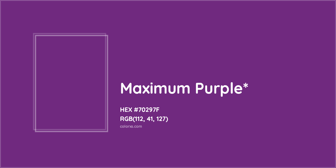HEX #70297F Color Name, Color Code, Palettes, Similar Paints, Images