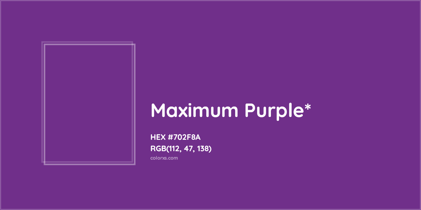HEX #702F8A Color Name, Color Code, Palettes, Similar Paints, Images