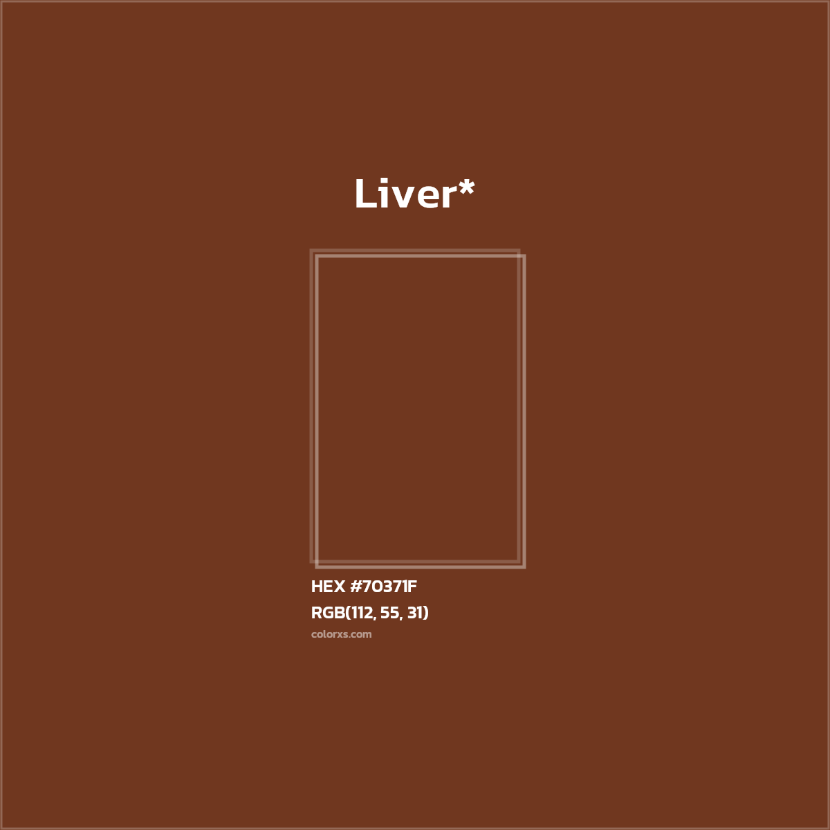 HEX #70371F Color Name, Color Code, Palettes, Similar Paints, Images