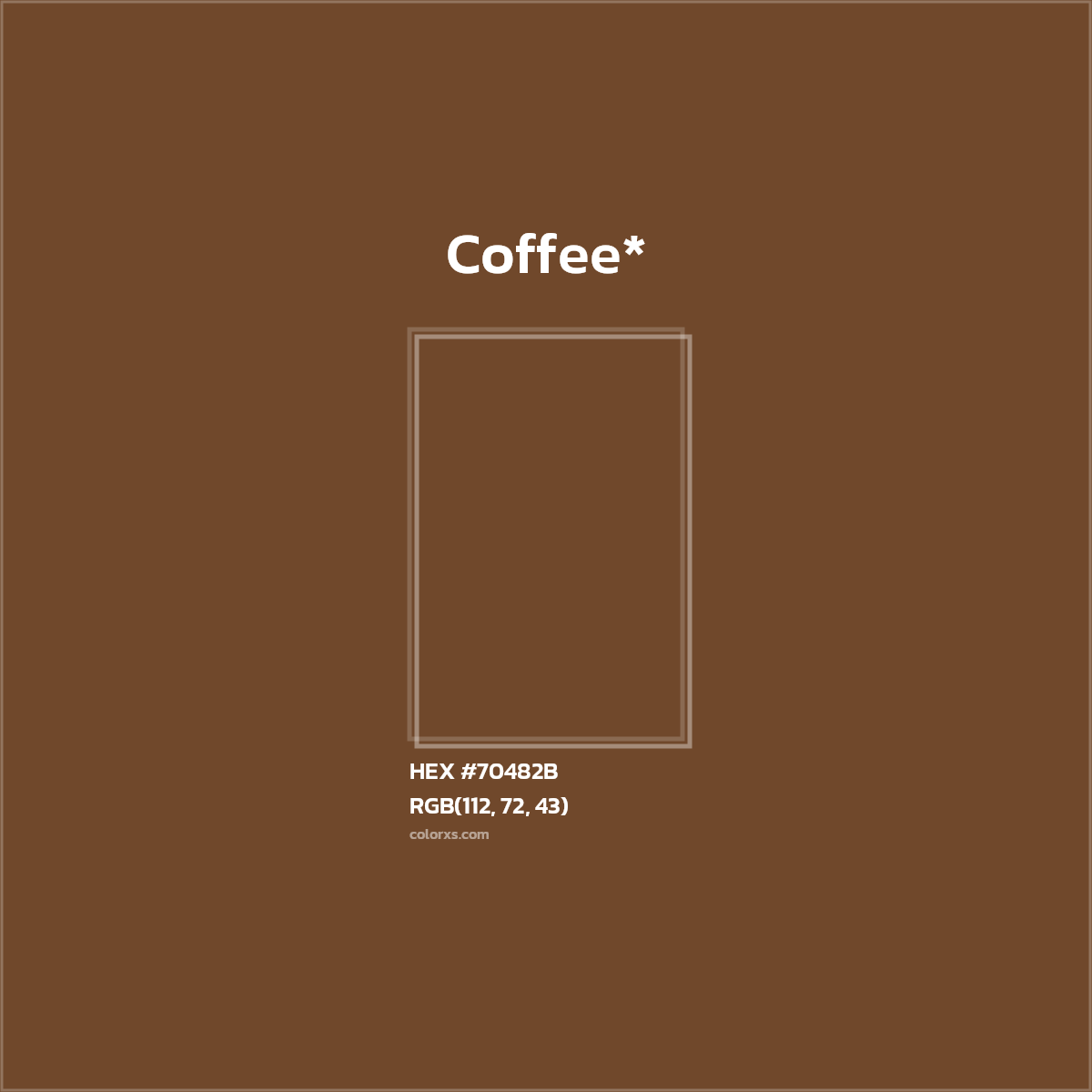 HEX #70482B Color Name, Color Code, Palettes, Similar Paints, Images