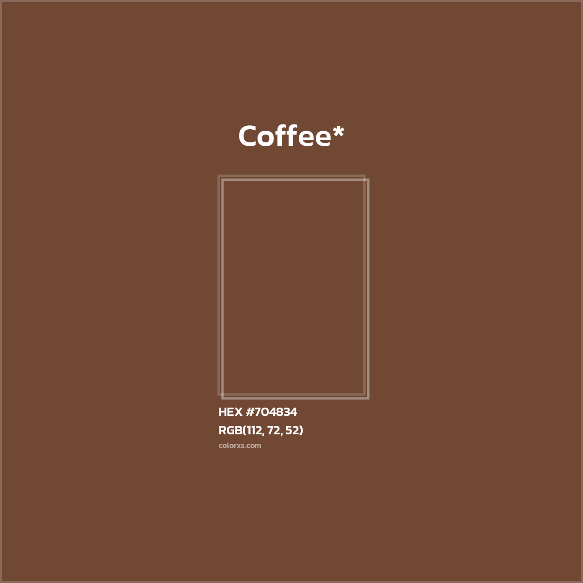 HEX #704834 Color Name, Color Code, Palettes, Similar Paints, Images