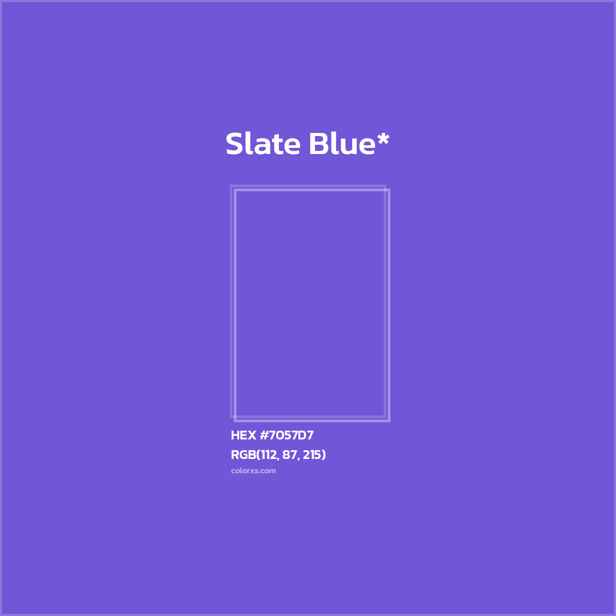 HEX #7057D7 Color Name, Color Code, Palettes, Similar Paints, Images
