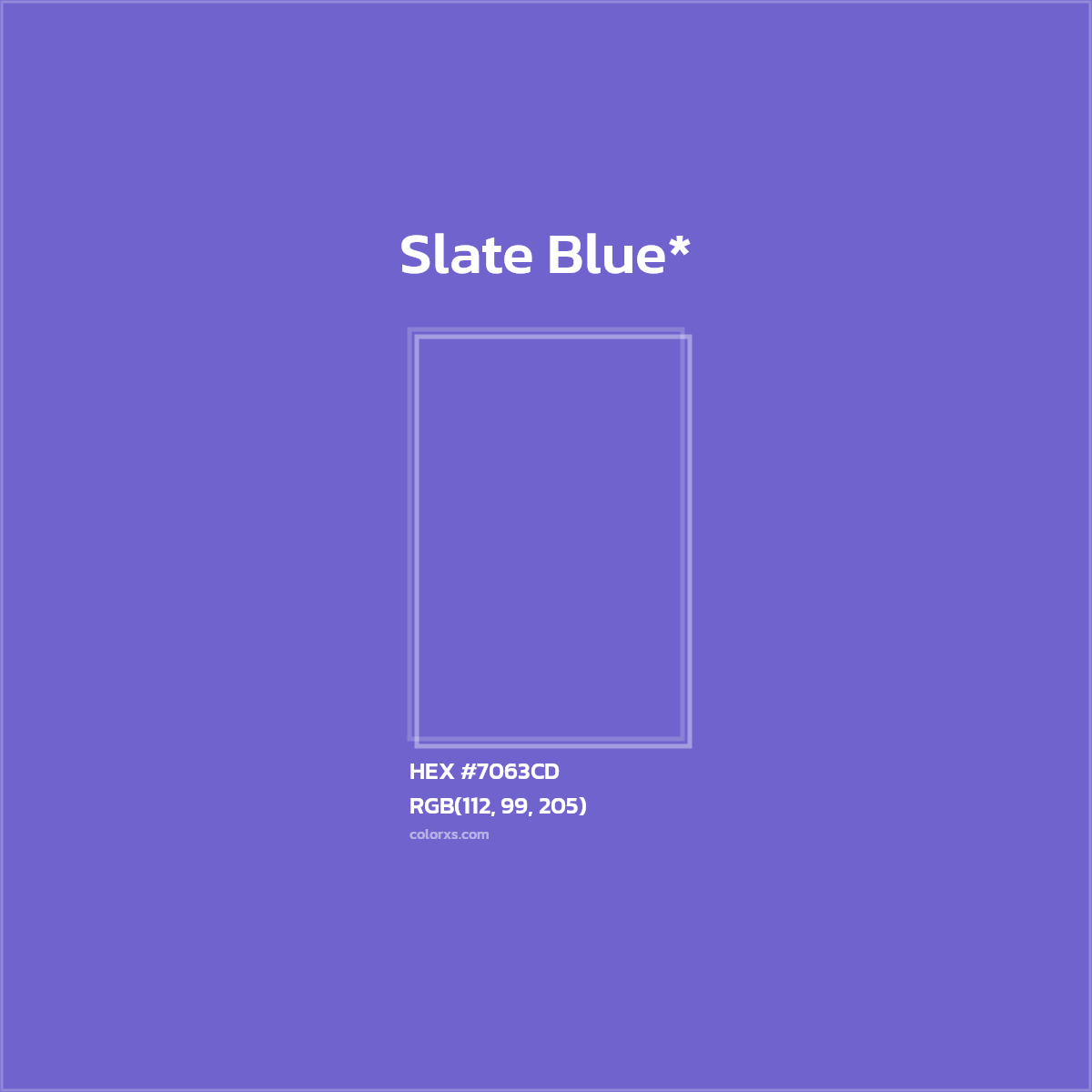 HEX #7063CD Color Name, Color Code, Palettes, Similar Paints, Images