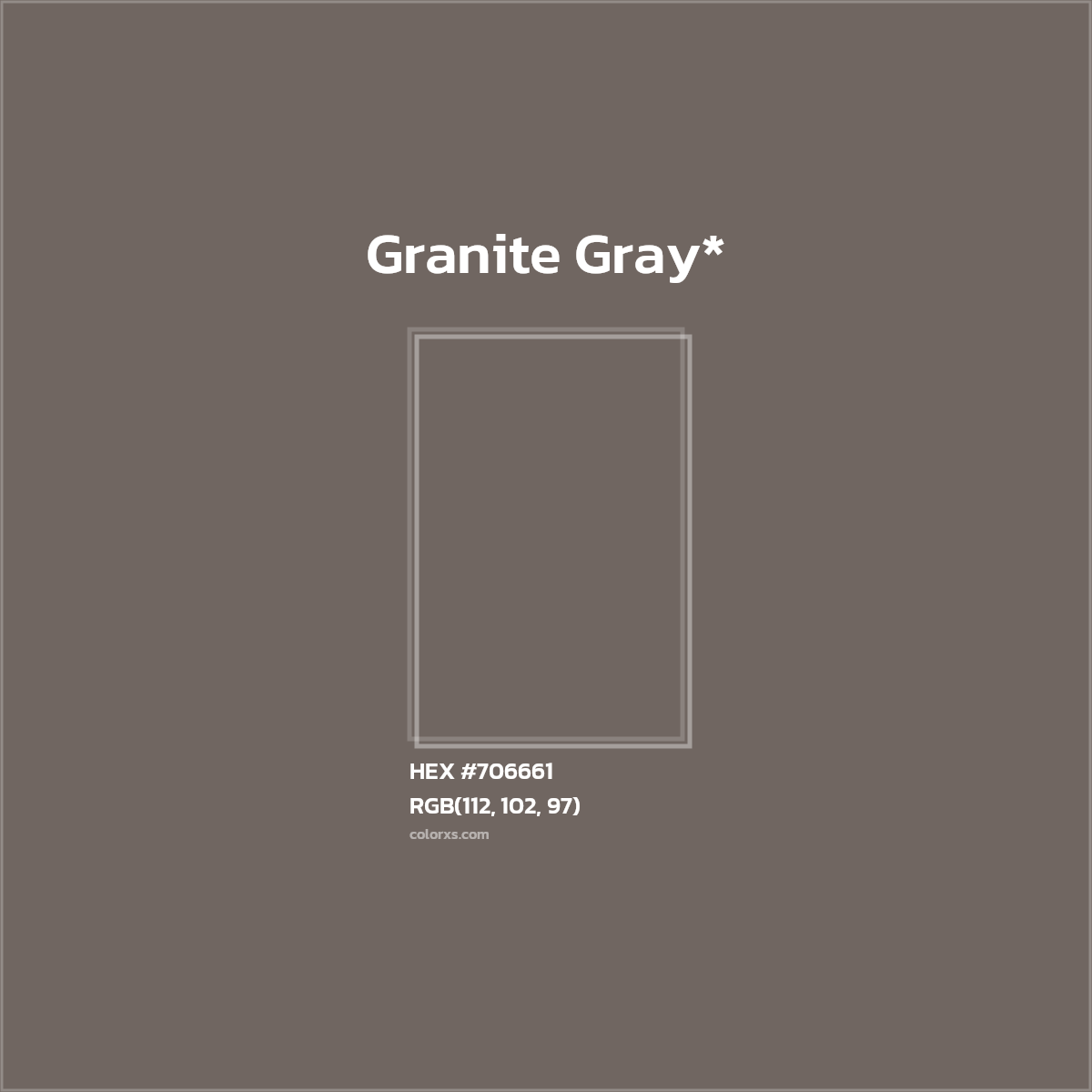 HEX #706661 Color Name, Color Code, Palettes, Similar Paints, Images