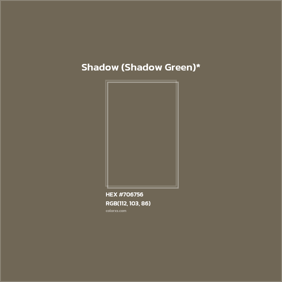 HEX #706756 Color Name, Color Code, Palettes, Similar Paints, Images
