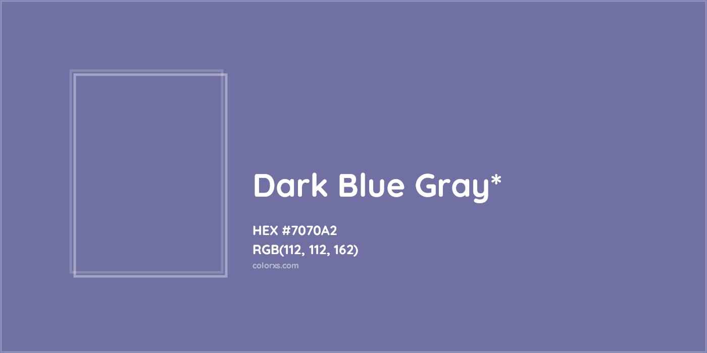 HEX #7070A2 Color Name, Color Code, Palettes, Similar Paints, Images