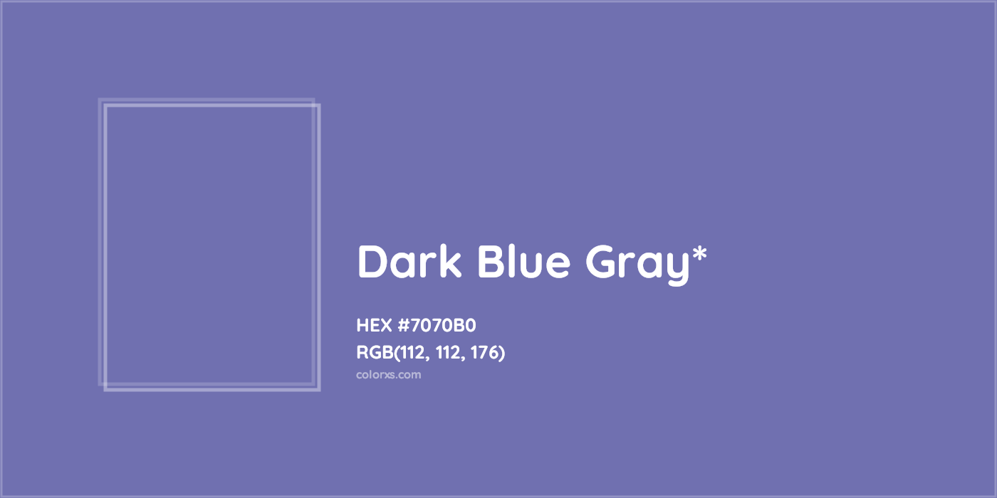 HEX #7070B0 Color Name, Color Code, Palettes, Similar Paints, Images