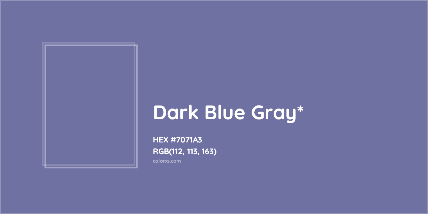 HEX #7071A3 Color Name, Color Code, Palettes, Similar Paints, Images