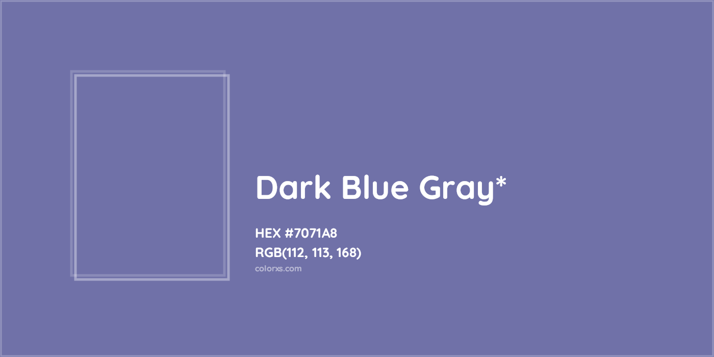 HEX #7071A8 Color Name, Color Code, Palettes, Similar Paints, Images