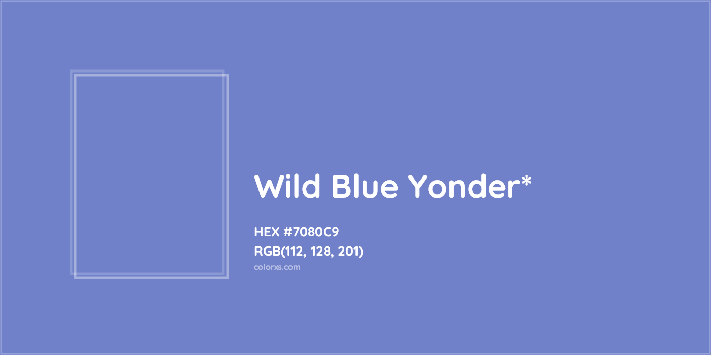 HEX #7080C9 Color Name, Color Code, Palettes, Similar Paints, Images