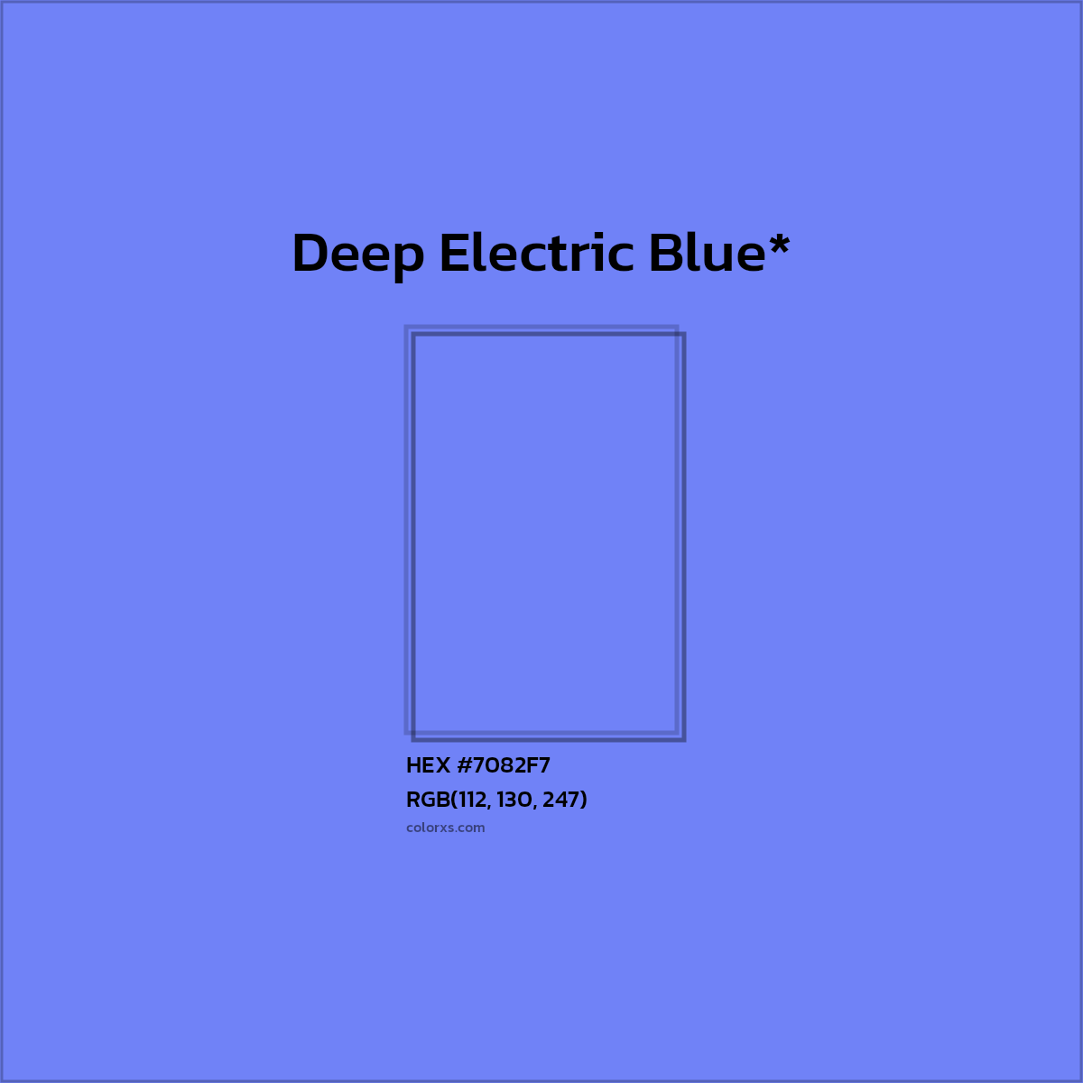 HEX #7082F7 Color Name, Color Code, Palettes, Similar Paints, Images